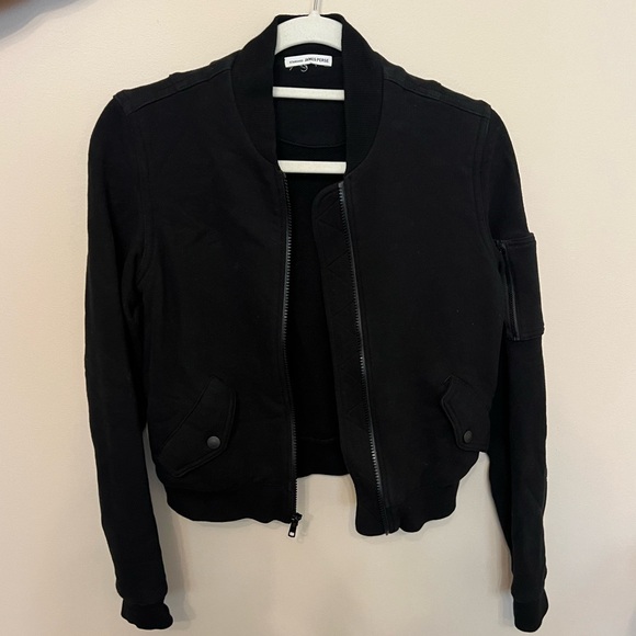 James Perse Black Bomber Jacket - Picture 1 of 2